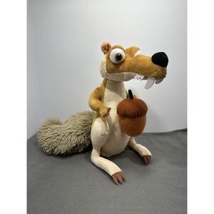 IceAge Scrat Plush Stuffed Animal with Acorn Just Play 20thCentury StudiosDisney